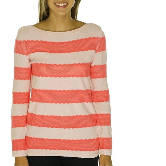 Tommy Hilfiger Sweaters - ❤️🔥Tommy Hilfiger - Pink Heather Lace Trim Sweater - XL